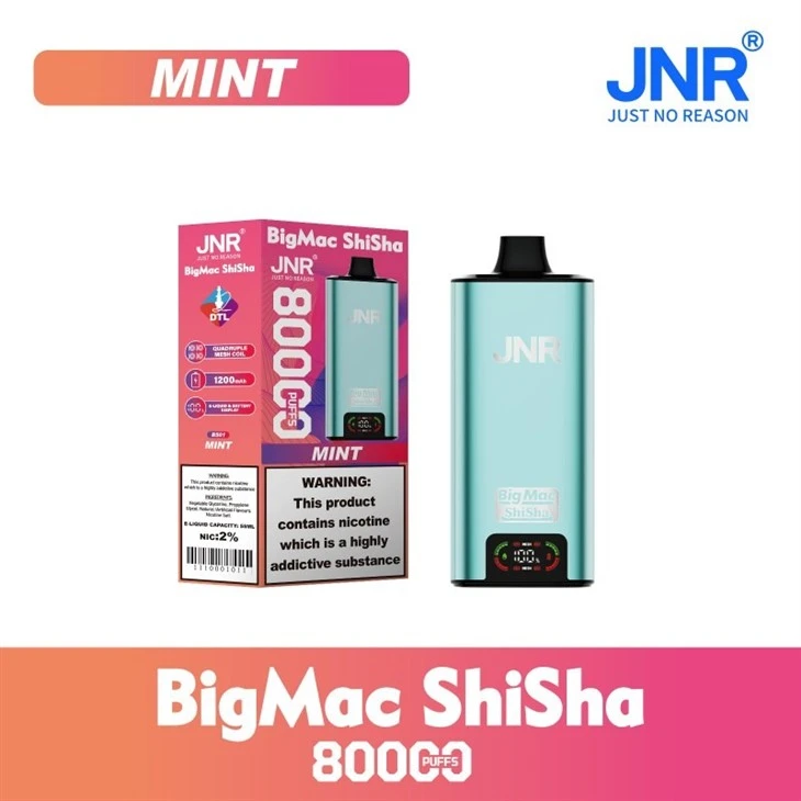 JNR Big Mac Shisha 80000 Puffs suppliers