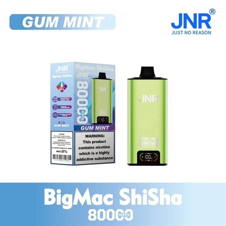 JNR Big Mac Shisha 80000 Puffs best