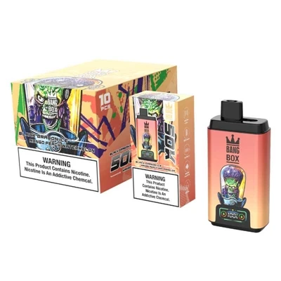 Cynnyrch vape blas deuol newydd: blwch bang 50k pwffs efeilliaid