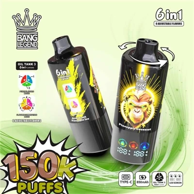 CHWEDL BANG 150K Pwff 6-mewn-1: Ailddiffinio Cynhwysedd, Blas, A Safonau Perf...