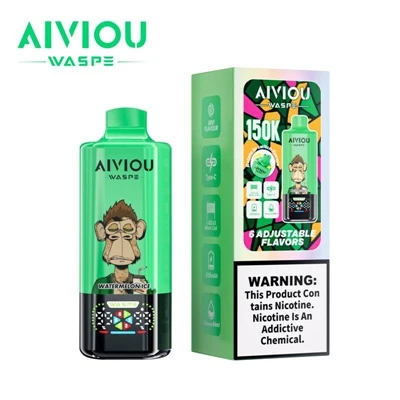 WASPE Aiviou 6 mewn 1 150K Puffs Tafladwy Vape – Capasiti uchel, E-sigarét ta...