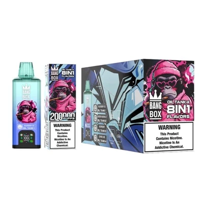Blwch BANG 200K Vape tafladwy - Y Dewis a Ffafrir ar gyfer Cynhwysedd Uchel, ...