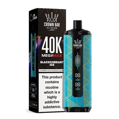 Sigarét E-Tafladwy 40K DTL wirioneddol 'uwch' - AL Fakher Crown Bar MegaMax 40K