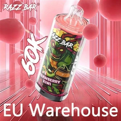 Razz Bar 60000: Opsiwn Newydd ar gyfer E-sigaréts tafladwy uchel.