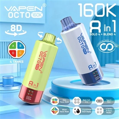 Blasau Lluosog, Dim Cyfaddawd: Sut Mae Vapen Octo 160K 8in1 yn Ailddiffinio P...