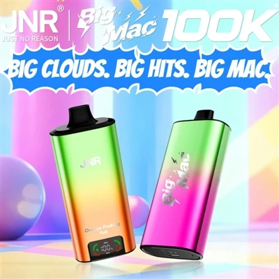 JNR Big Mac 100K - Ailddiffinio'r Safon Gwydnwch ar gyfer Sigaréts Uchel-Puff...