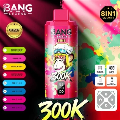 Chwedl Bang 300000: Datgloi Profiad E-sigarét Newydd, Mwynhewch 300,000 o Bwf...
