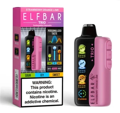 PUFFS 40K TRIO ELFBAR: Ailddiffinio Gwydnwch a Phleser Vape tafladwy