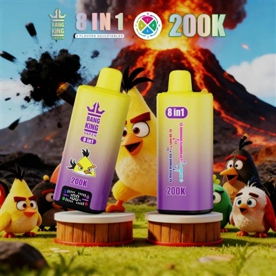 BANG KING VAPEN 8IN1 200K: E-Profiad Sigarét Newydd Ar Gyfer Pobl Ifanc Trendi