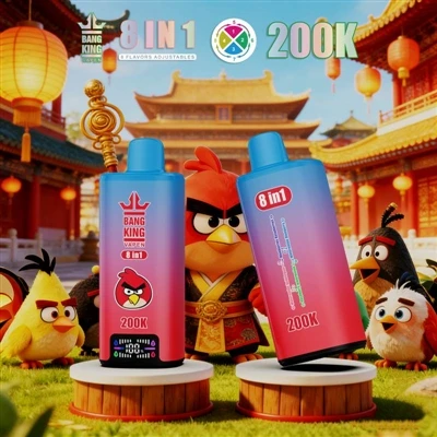 BANG KING VAPEN 200K 8IN1: Y Profiad Ehangaf o Sigarét Gyda Lluosog Flas A Dy...
