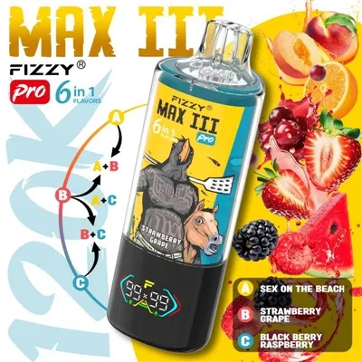 Mae Fizzy MAXIII Pro 120K Puffs Vape: Dyfais Sy'n Gwir Ddeall Anghenion Pobl ...