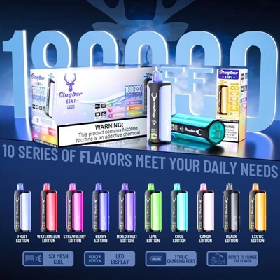 Bar Stag 6in1 180K Puffs: Dyfais Ddim Yn Hoff O Fod Gyda Chi, Ond Sy'n Dda Ia...