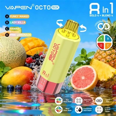 Vapen Octo 160K Pwff 8-mewn-1: Pan nad yw Blasau Lluosog Yn Gimig mwyach, Ond...