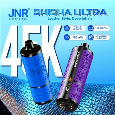 JNR SISHA ULTRA 45000: Uchel-Mae Vapes tafladwy Diwedd Yn Mynd i Mewn i 'Gyfn...