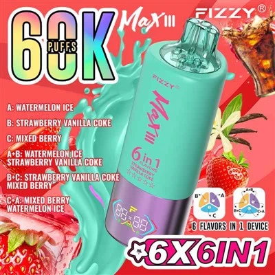 Fizzy Max III 60K 6 mewn 1 blas