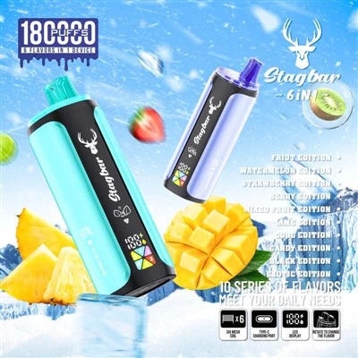Bar Stag 6in1 180K Puff