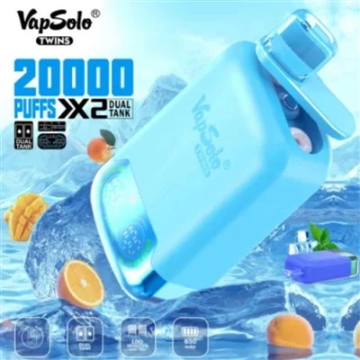 Efeilliaid vapsolo 20000 puffs blasau deuol