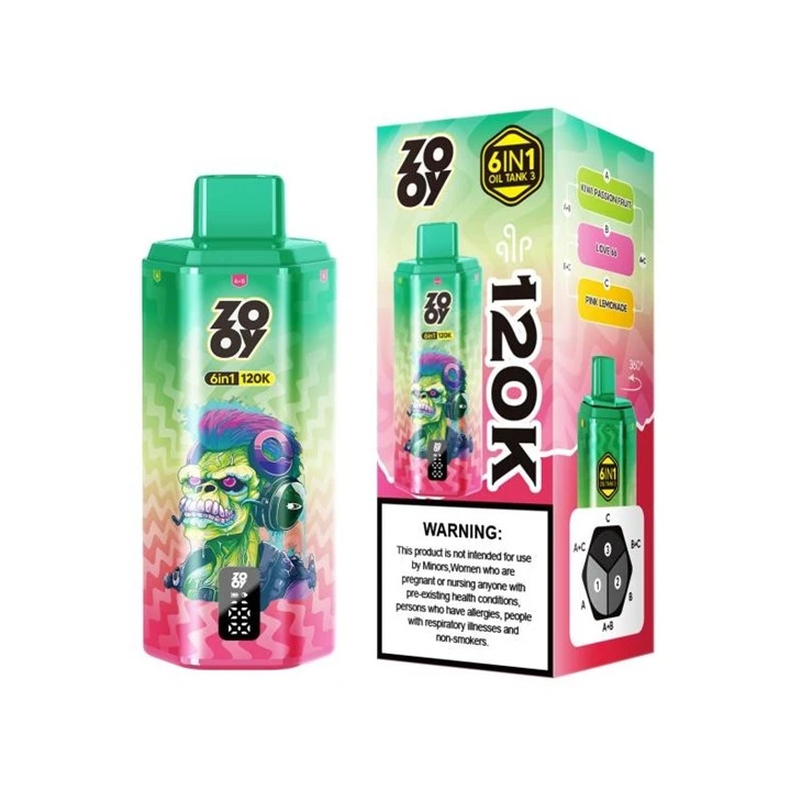 ZOOY VAPE 6 IN 1 120K PUFFS high quality