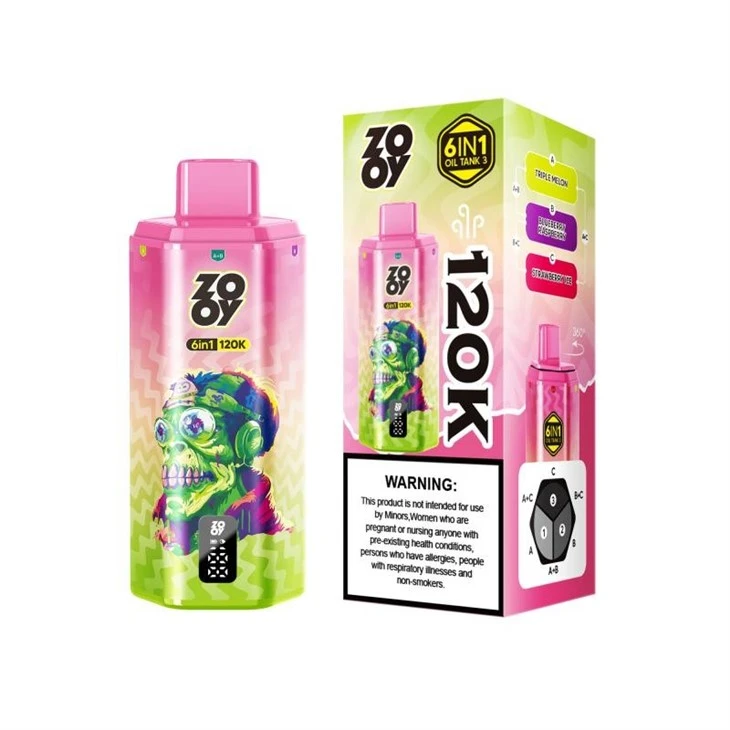 ZOOY VAPE 6 IN 1 120K PUFFS factory